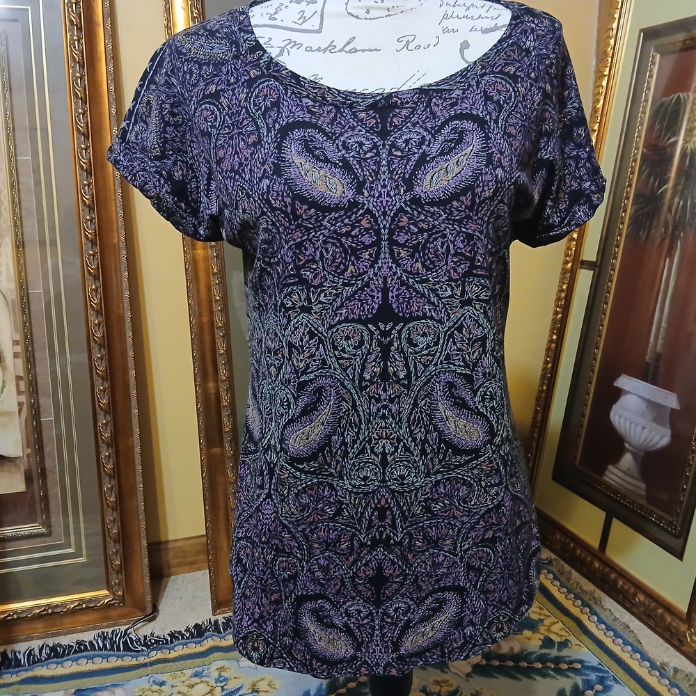 Paisley Print Women's Lucky Brand Top